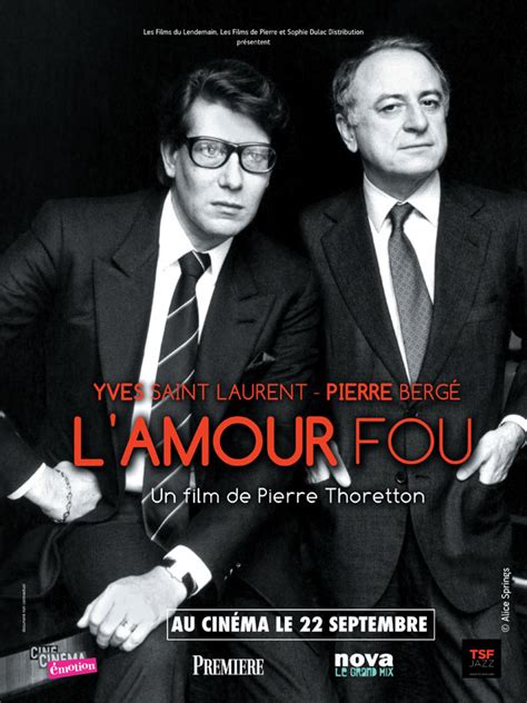 yves saint laurent pierre bergé l'amour fou|L'amour fou .